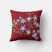 クランベリかわいらしラベンダーフローラ枕 クッション (裏面)