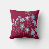 クランベリかわいらしラベンダーフローラ枕 クッション (正面)