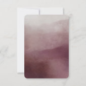 クランベリエレガントー結婚式の淡水色RSVP 出欠カード (裏面)