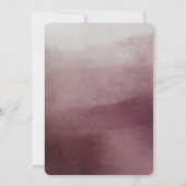 クランベリエレガントー結婚式招待状の水彩 招待状 (裏面)