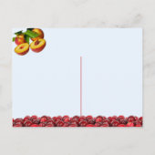 クランベリーとピーチリッシュ – レシピはがき シーズンポストカード (裏面)