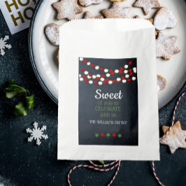 クランベリーとポップコーン素朴シャルボードクリスマス フェイバーバッグ