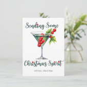 クランベリーと共にクリスマスの精神を送ります カード (スタンド正面)