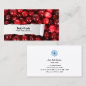 クランベリーのカスタマイズ可能なフードを閉じる名刺 名刺 (正面/裏面)