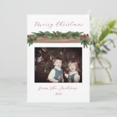 クランベリーのガーランド　ホリデー クリスマス カード (スタンド正面)