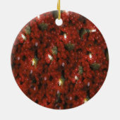 クランベリーのクリスマスツリーのオーナメント セラミックオーナメント (裏面)
