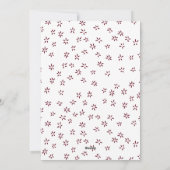 クランベリーの喜びスノーフレークのアーチのフレーム2写真 シーズンカード (裏面)