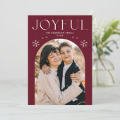 クランベリーの喜びスノーフレークのアーチ写真 シーズンカード (スタンド正面)