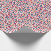 クランベリーの水色:ワイルドベリーシームレス ラッピングペーパー (角)