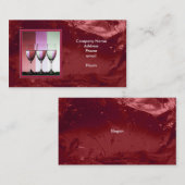 クランベリーの氷の飲料の名刺 名刺 (正面/裏面)