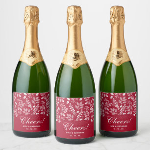 クランベリーの白結婚植物学 スパークリングワインラベル