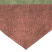 クランベリーの緑の8の字結び質は縞で飾ります テーブルクロス (アングル)