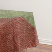 クランベリーの緑の8の字結び質は縞で飾ります テーブルクロス (インサイチュ)