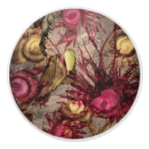 クランベリーの陶磁器のノブ