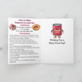 クランベリーを食べる全国デー | 11月23日 カード (内部)