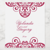 クランベリーアンティーク華美、 ワインラベル (シングルラベル)