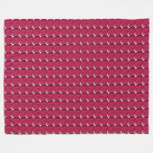 クランベリーキューブ フリースブランケット (正面(横))