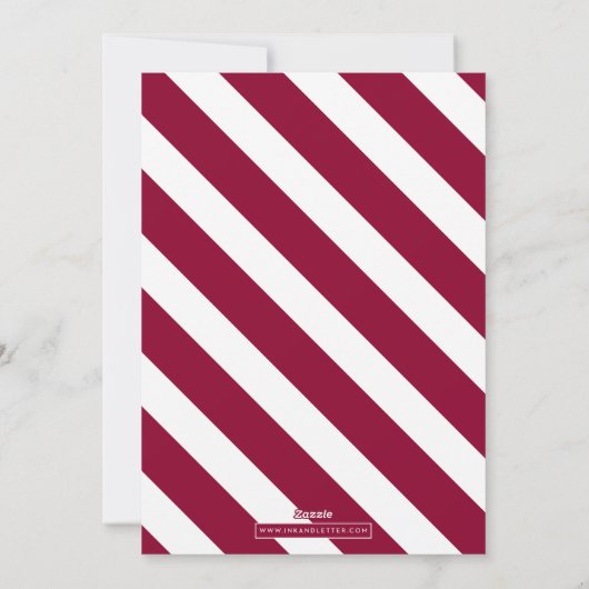 クランベリークリスマス妊娠告知カード シーズンカード (裏面)