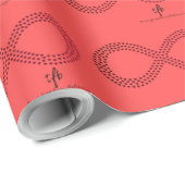 クランベリーグラディエントインフィニティハート ラッピングペーパー (ロールコーナー)