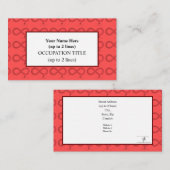 クランベリーグラディエントインフィニティハート 名刺 (正面/裏面)