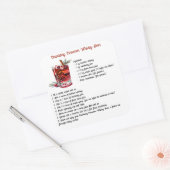 クランベリーシナモンウィスキーサワーレシピ スクエアシール (封筒)