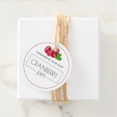 クランベリージャムカスタム製品ラベルつるラベル フェイバータグ (インサイチュ)