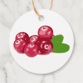 クランベリージャムカスタム製品ラベルつるラベル フェイバータグ (裏面)