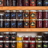 クランベリージュース缶詰ラベル フードラベル 自家製加工食品 ラウンドシール
