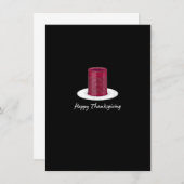 クランベリーゼリー缶ソース感謝祭Holida 招待状 (正面/裏面)