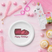 クランベリーソースクリスマス感謝祭ディナーフード ペーパープレート (パーティー)