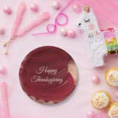 クランベリーソース感謝祭  ペーパープレート (パーティー)