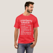 クランベリーソース栄養おもしろい感謝祭Chris Tシャツ (正面フル)