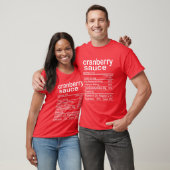 クランベリーソース栄養おもしろい感謝祭Chris Tシャツ (ユニセックス)