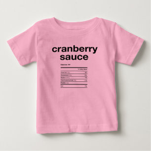 クランベリーソース栄養情報 ベビーTシャツ