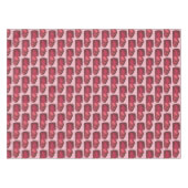 クランベリーソース缶詰の感謝祭ディナーフード テーブルクロス (正面(横))