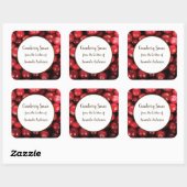 クランベリーソース製品ラベル スクエアシール (シート)