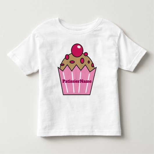 クランベリートップカップケーキ トドラーTシャツ (正面)