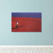 クランベリーハーベスト，ミドルボロ，アメリカ合衆国 キャンバスプリント (インサイチュ (ウッドフロア))