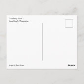 クランベリーファーム，ロングビーチ，ワシントン ポストカード (裏面)