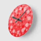 クランベリーフィズ「バブル」の時計周り ラウンド壁時計 (傾斜)