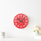 クランベリーフィズ「バブル」の時計周り ラウンド壁時計 (ホーム)