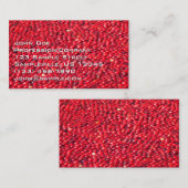 クランベリーフェスティバルレッド 名刺 (正面/裏面)