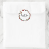 クランベリーベリ素朴ーズホリデーリースお願い ラウンドシール (バッグ)