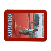 クランベリーボグハーベストヴィンテージ旅行ポスター マグネット (横)