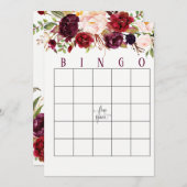 クランベリーマルサラブライダルシャワービンゴカード 招待状 (正面/裏面)