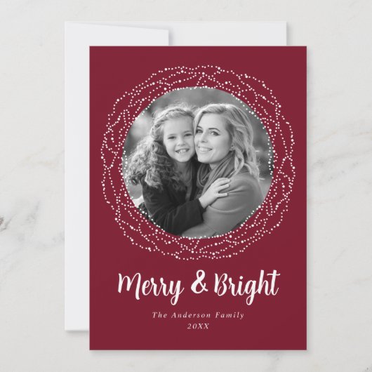クランベリーメリーと明るい写真 シーズンカード (正面)