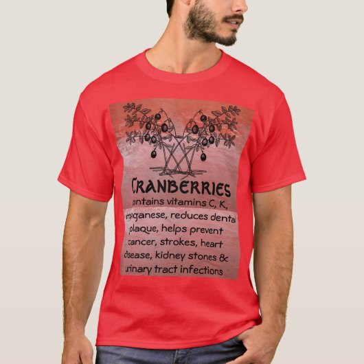 クランベリーメンズワイシャツ Tシャツ (正面)