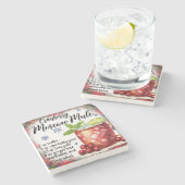 クランベリーモスクワマレレシピマーブルコースター ストーンコースター (横)