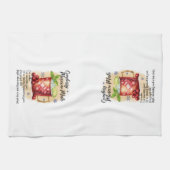 クランベリーモスクワミュレカクテルレシピホリデイ キッチンタオル (横)