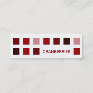 クランベリーモダン(正方形) スキニー名刺